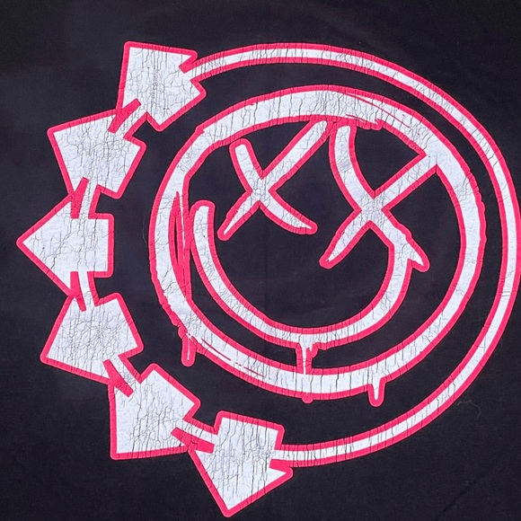 Graphic Band T shirt  Blink 182 rock concert band black size large L - Picture 2 of 3